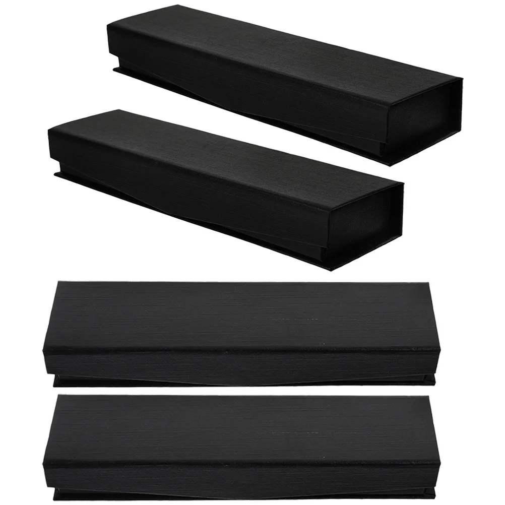 4pcs Case Retro Cloth Pp Material Single Holder For Gift Packaging Business Anniversary Ceremony Empty Display Box Pen Gift Box