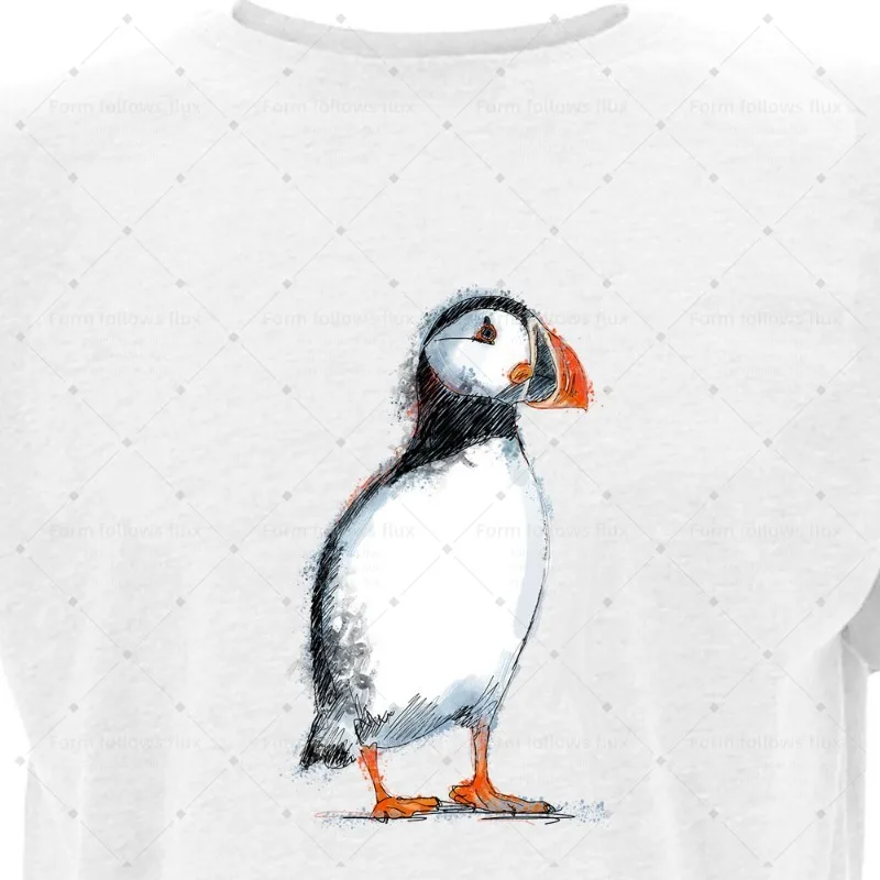 

2026 men T-Shirt Hoodie Hand Drawn Comic style Puffin Animals Family Kids Mums Unisex S-6XL Plus Size Friendly