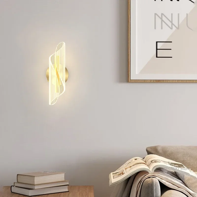 GHJUYIOL Flowing light, living room background wall decoration light, corridor staircase light, bedroom bedside lamp