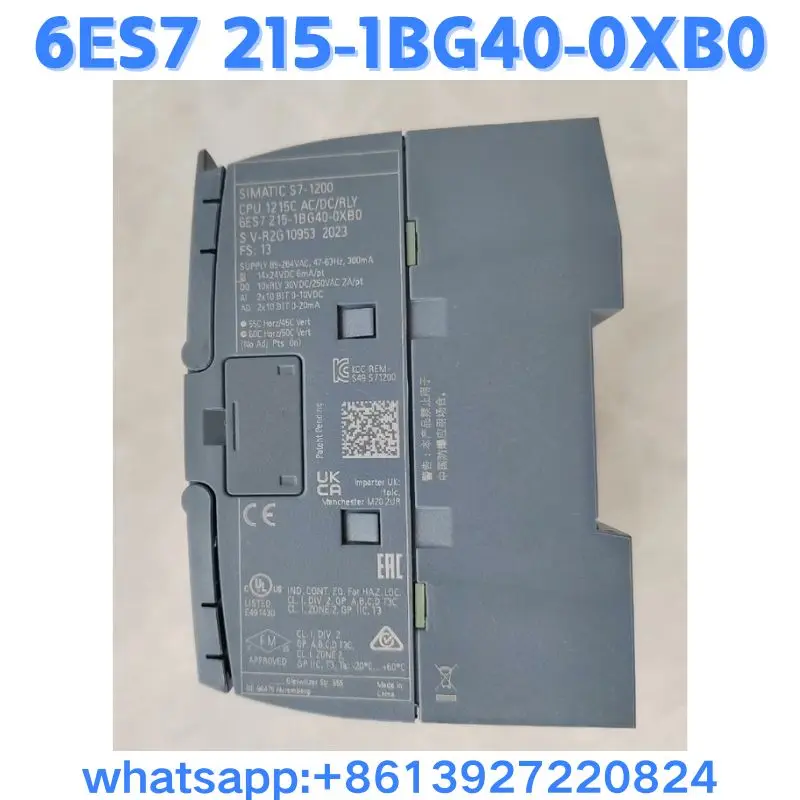 Novo módulo 6ES7 215-1BG40-0XB0 original e genuíno envio rápido