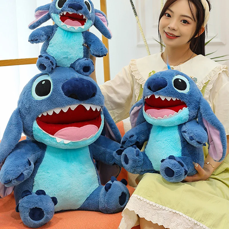 30/40/50/60 سنتيمتر ليلو غرزة ديزني ألعاب من القطيفة الكبيرة Kawaii الفيلم العملاق الحيوانات المحشوة وسادة دمى كبيرة أشياء لطيف للأطفال