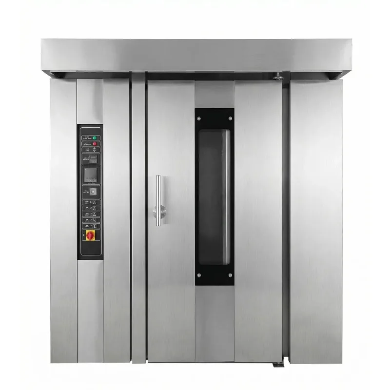New Digital Gas Electric Diesel Automatic Rotary Rack Oven 16/32/64 Trays Commercial Hot Air Stainless Steel Corn Flour
