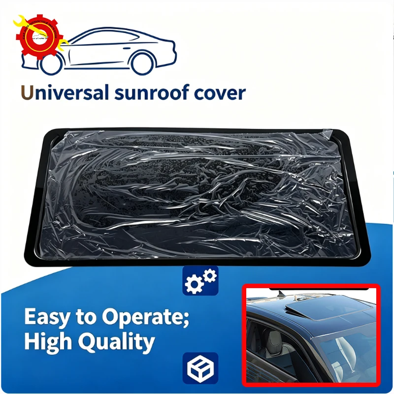 80*40CM New Simulated Sunroof Cover With Adhesive Edge For Automotive Roof Decoration Use Sunroof Reflector Durable High Quality