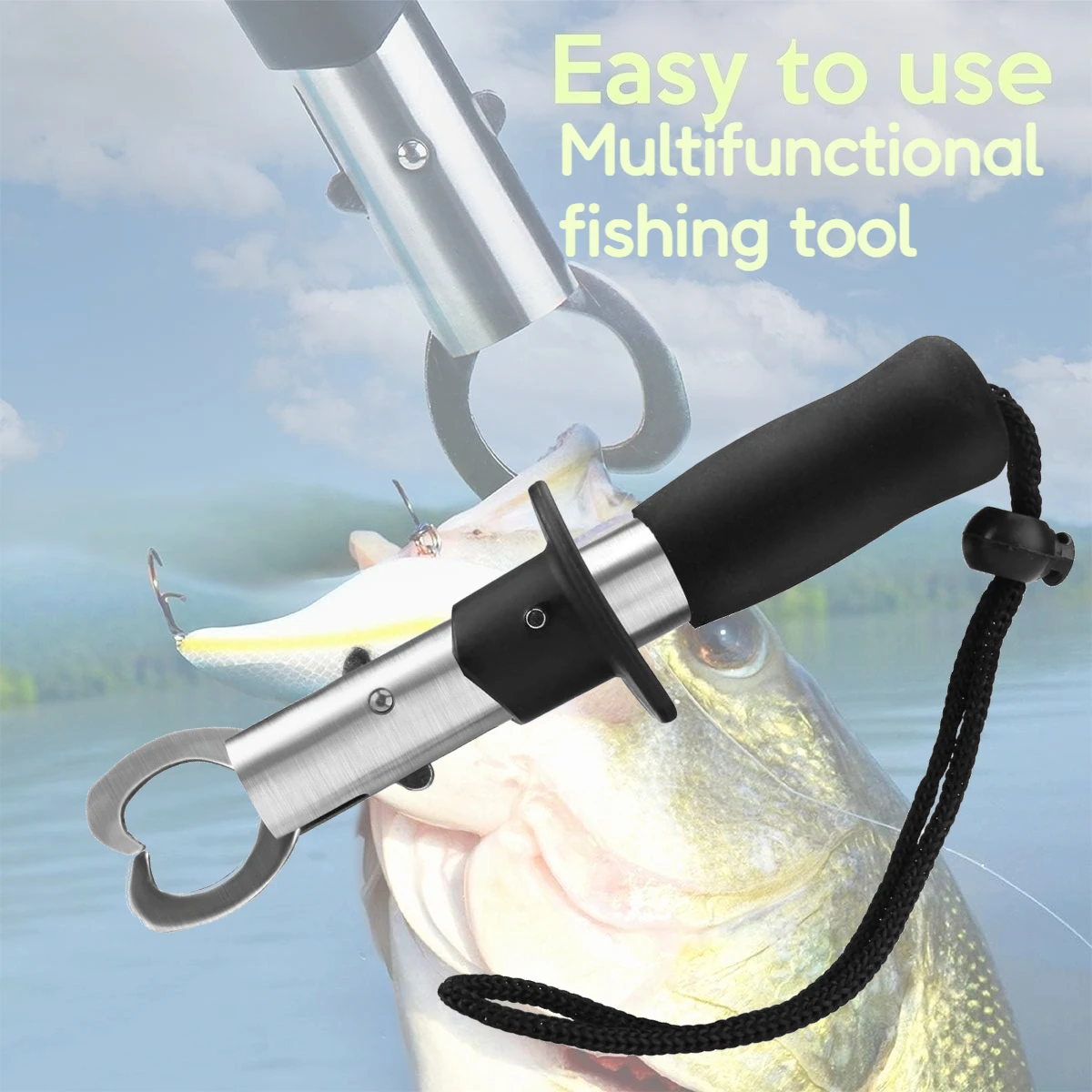 

1 шт., плоскогубцы для приманки из нержавеющей стали, набор контроллеров для рыбы, многофункциональные инструменты для вращения/литья рыбы, захват для губ, рыболовное оборудование