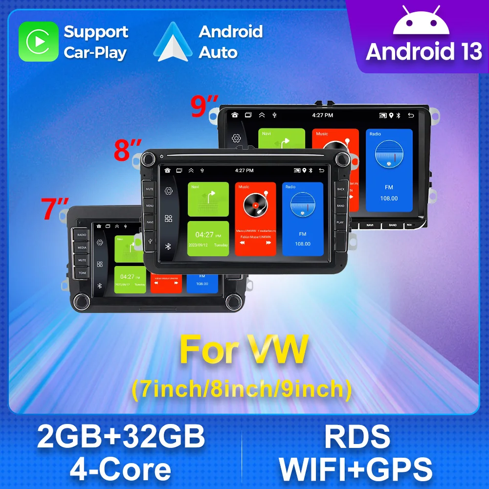 

MEKEDE Auto Radio For VW Volkswagen Skoda Octavia golf 5 touran passat B6 polo Jetta Android Multimedia System WIFI Carplay GPS