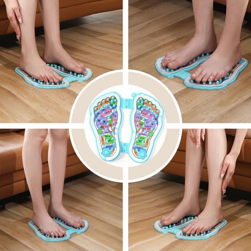 وسادة تدليك القدم الوخز بالإبر حصيرة للدورة الدموية الإجهاد الإغاثة المحمولة حصاة تدليك لوحة مكتب المنزل استخدام كبار #4