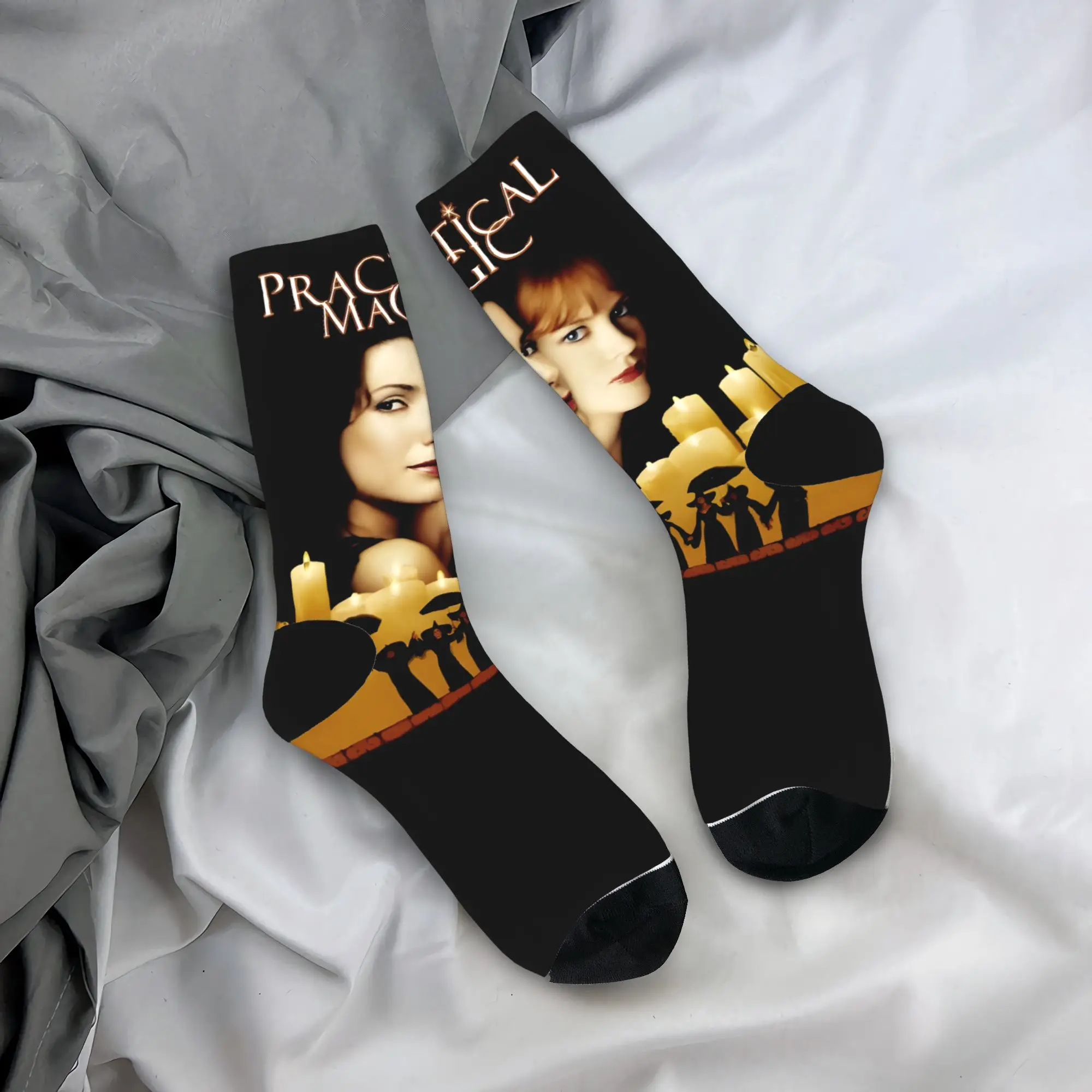 Practical Magics Socks  Korean Stockings Men Comfortable Skateboard Socks Autumn Design Anti Slip Socks