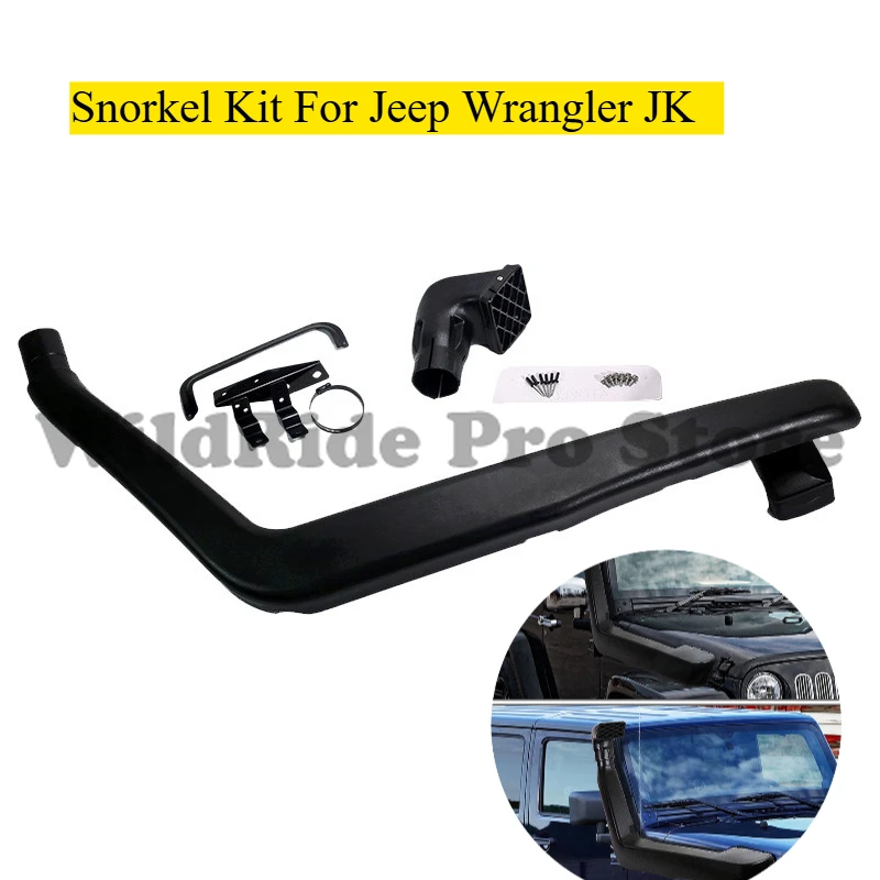 For Jeep Wrangler JK Snorkel Kit Waterproof Air Intake Pipe Off-Road 4x4 Wading Upgrade For Jeep Wrangler Jeep JK Wader Sahara