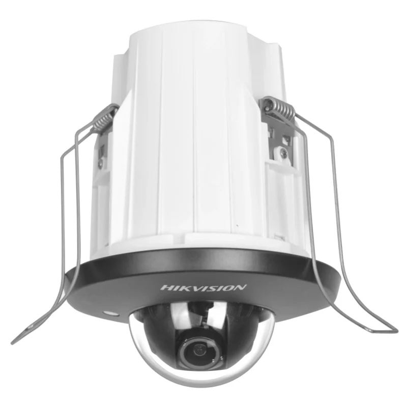 HIKVISION DS-2CD2E43G2-U 4MP AcuSense Mini-Dome-Netzwerkkamera für Deckeneinbau mit integriertem Mikrofon, weißer und schwarzer Abdeckung