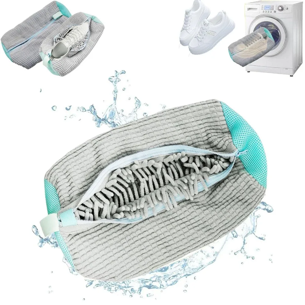 

New Wash Bag Padded Net Laundry Shoes Protector Fluffy fibers Polyester Washing Machine Friendly Laundry Bag Drying Bags