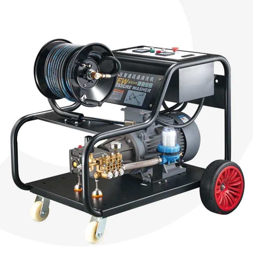 Industrial diesel Pressure Washer Equipment Pipeline Drain Cleaning Machine Water Jet High Pressure Pipe Cleaner view 4