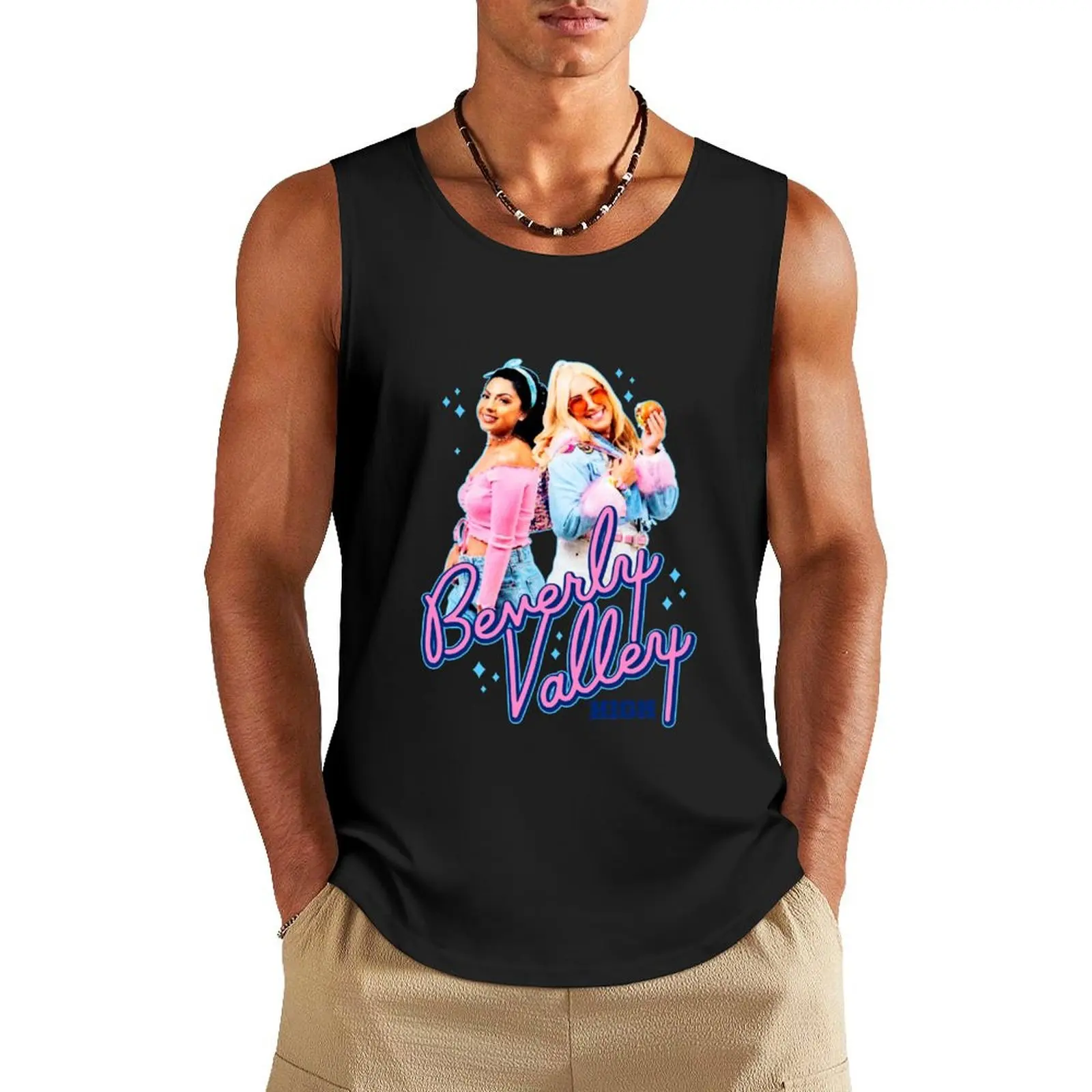 

bvh merch Beverly Valley High Dan And Riya Team Riya _ Tootsie Tank Top T-shirt male clothing men vests for men tops