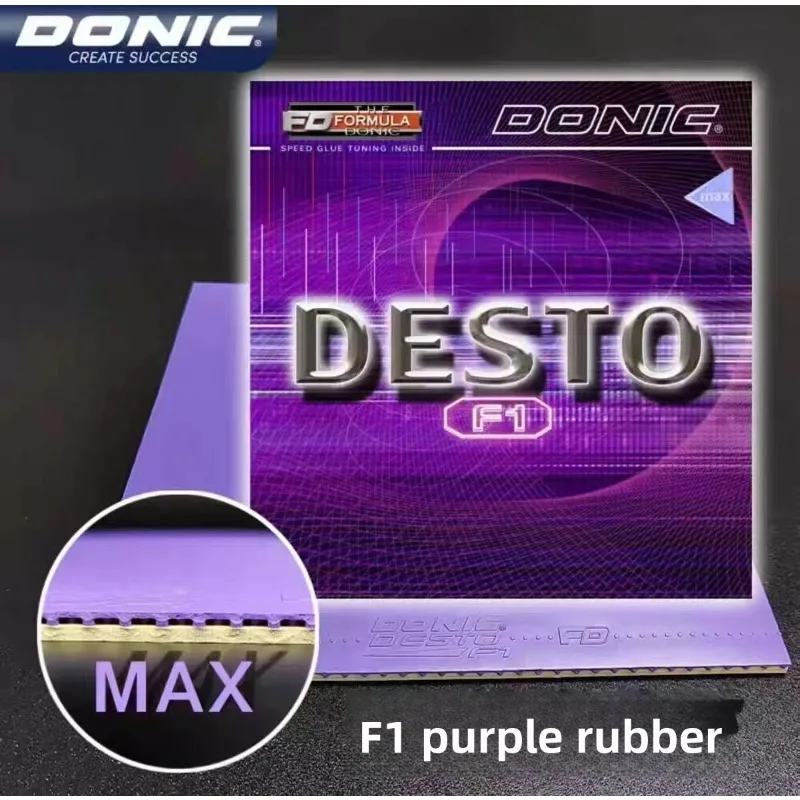 Autêntico DONIC astringente raquete de tênis de mesa cola reversa F1/engrenagem/mais adesivo de cor interna importado