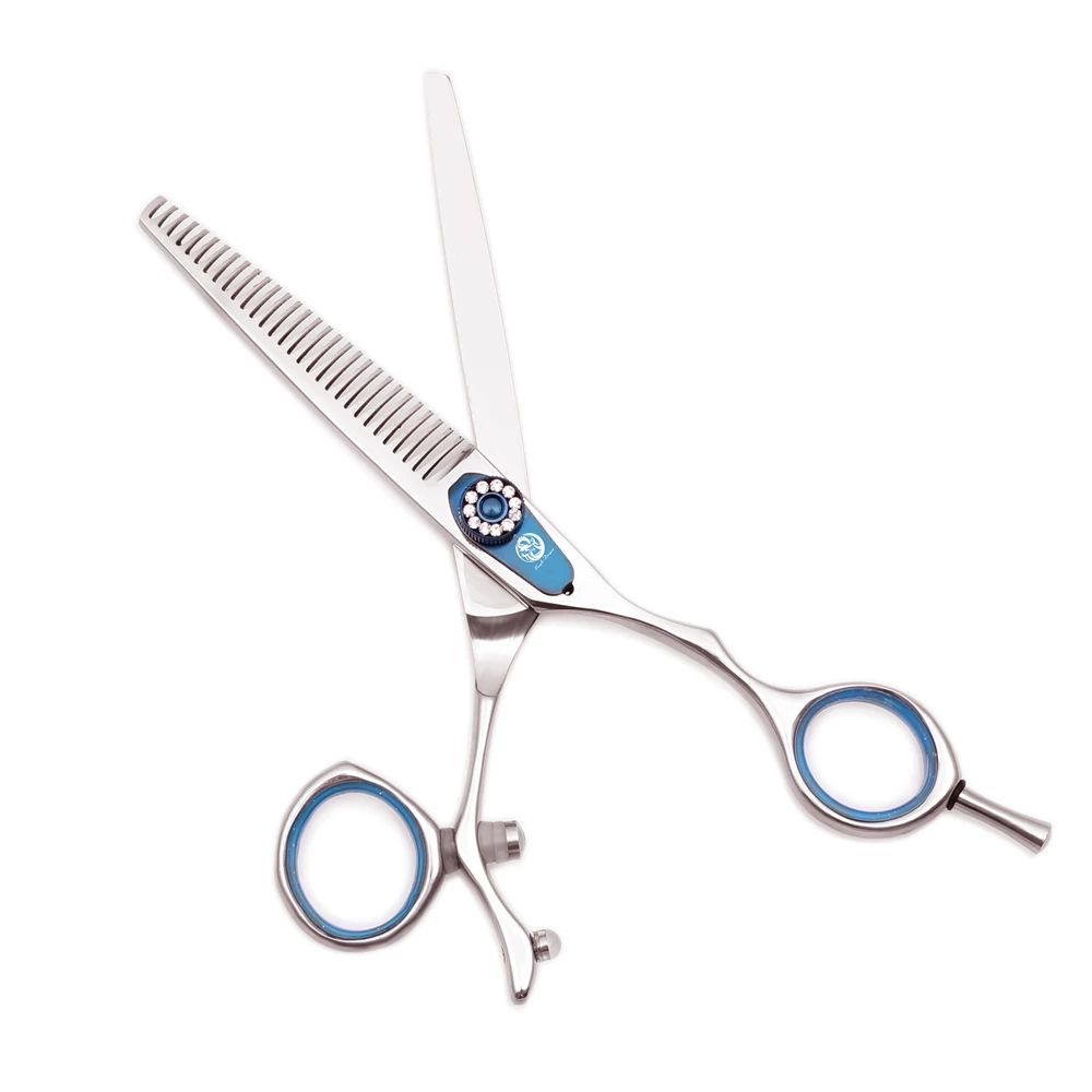 Professionelle Haarschere Purple Dragon 6 Zoll Japanische Edelstahl-Friseurschere Glänzende Schneideschere Effilierschere Z9019 – Detail 4