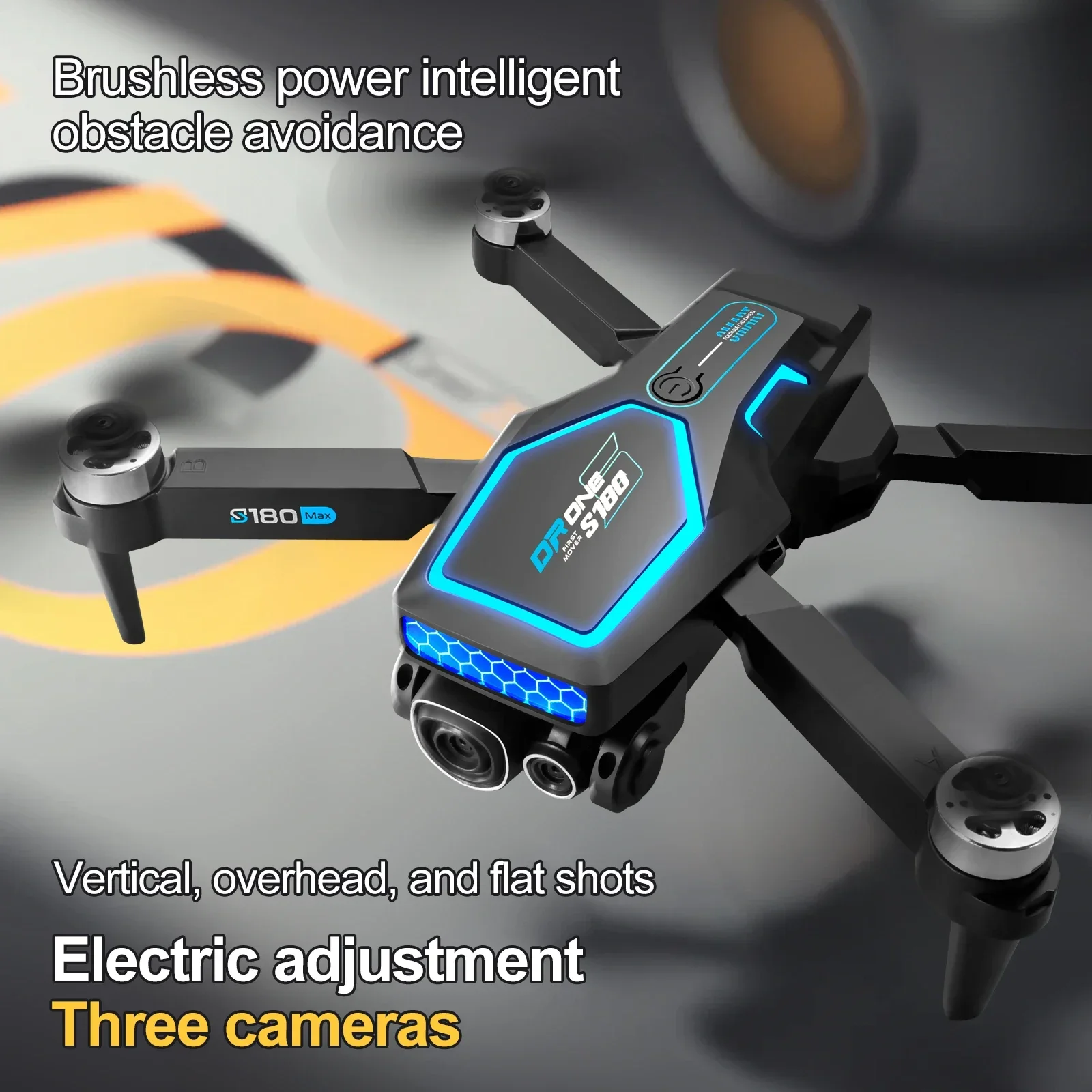 

360° Obstacle Avoidance S180 Drone | 8K Camera HD & GPS Auto Return | Brushless Motor for Stable Flight | Beginner Friendly Gift