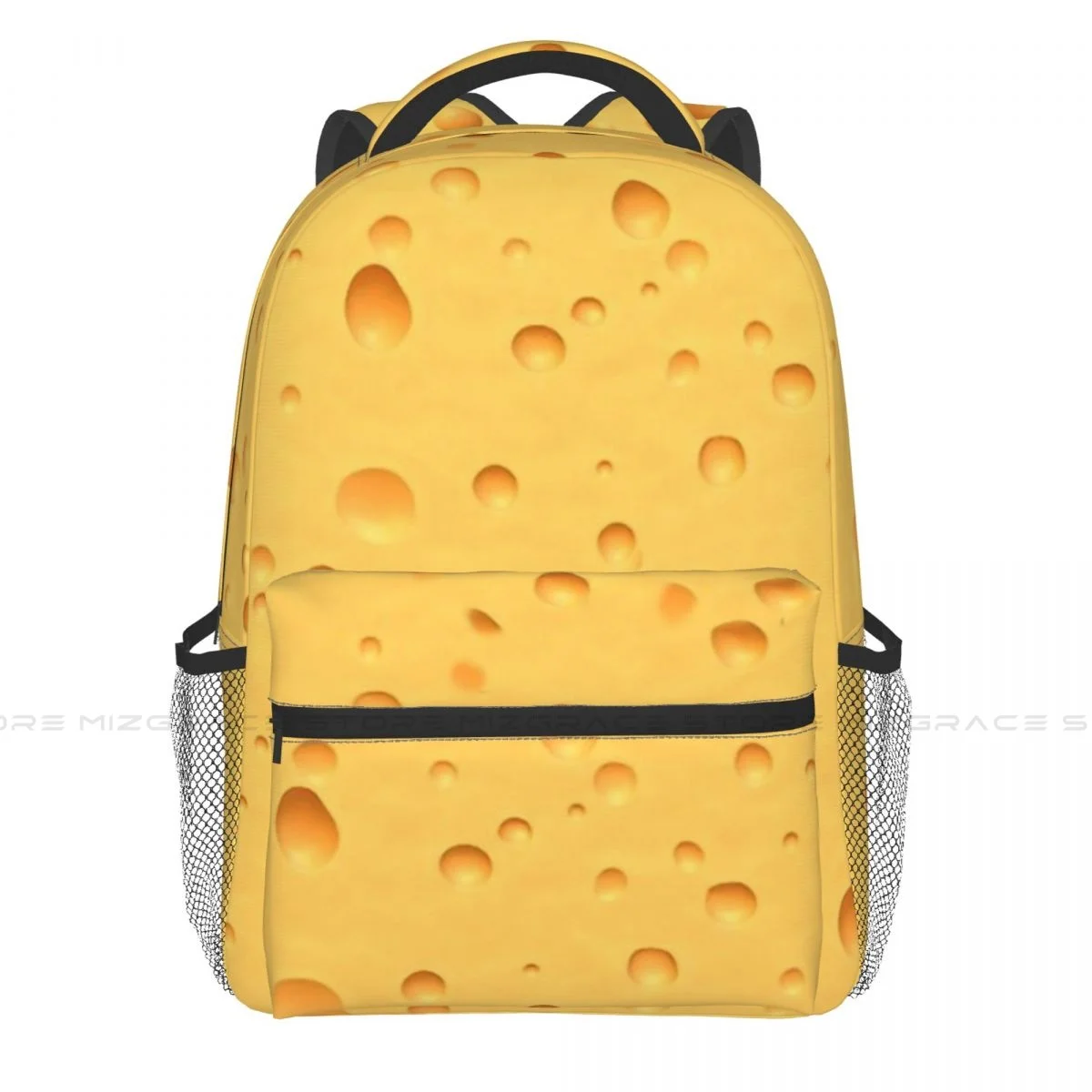 Swiss Cheese Backpacks Food Lover Art Casual Print Student School Bag Women Man's Travel Bags Laptop Daypack