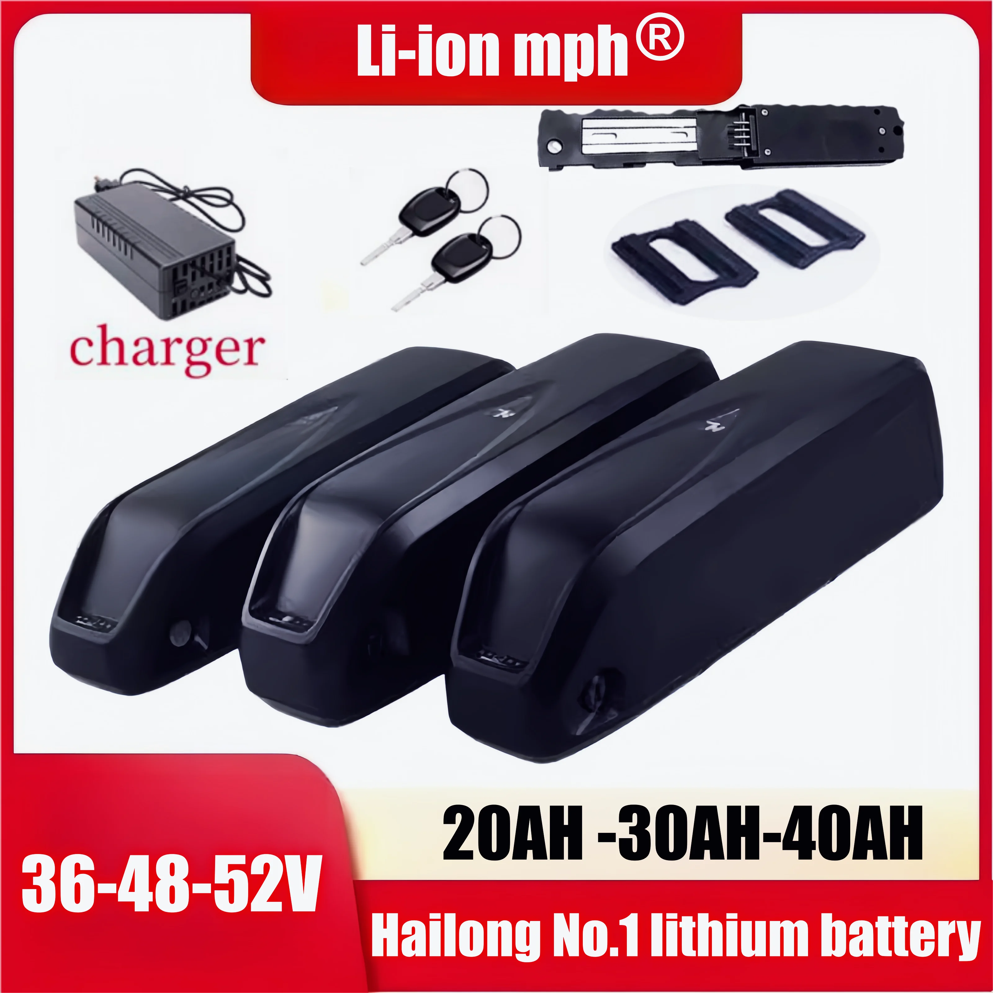 

48V Hailong No.1 Type 2 lithium battery bottle, 36V Zhengbu Phoenix Super73 mountain bike assisted modification 18650.00 bms