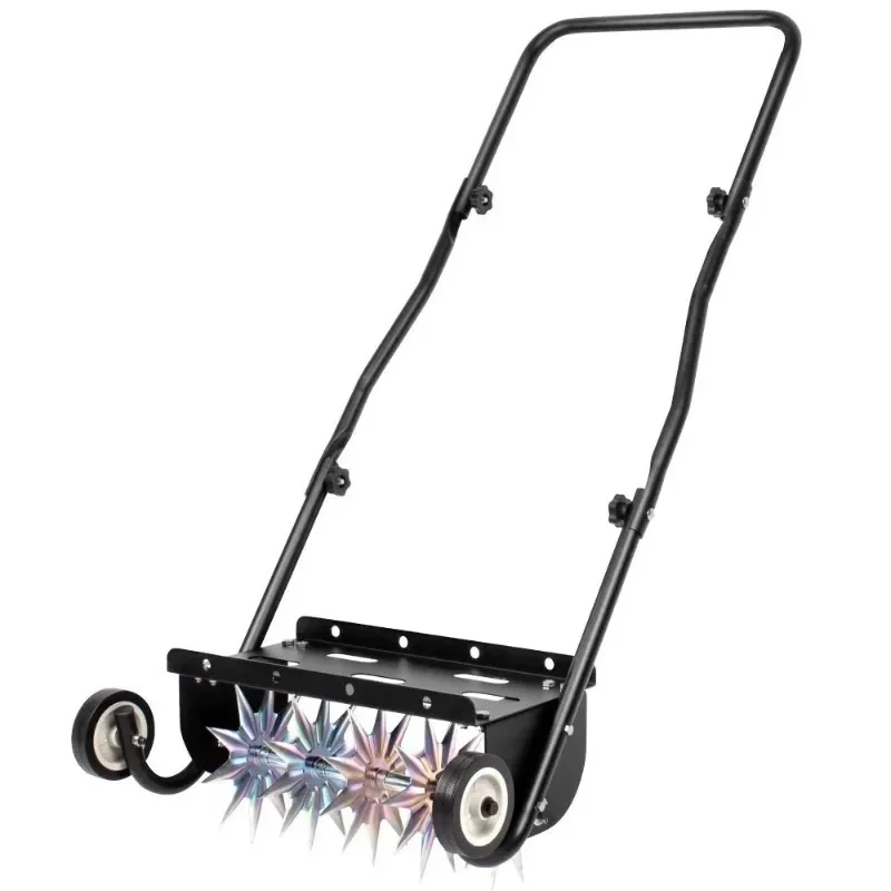 Steel Handle Push Spike Aerating Equipment Garden Hand Tool