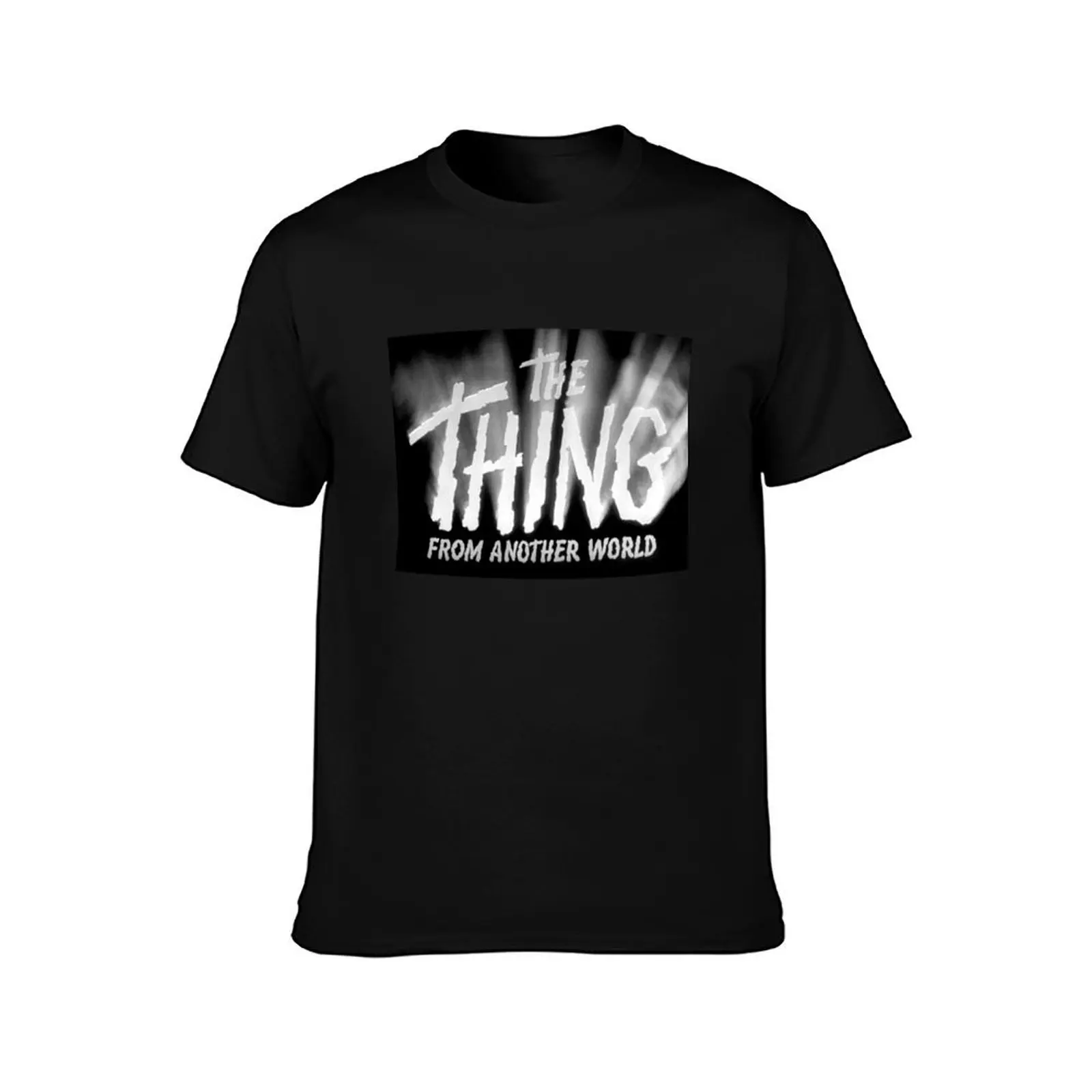 Movie Title: The Thing From Another World (1951) T-Shirt Basic Short Sleeve Cotton Blend T-Shirt