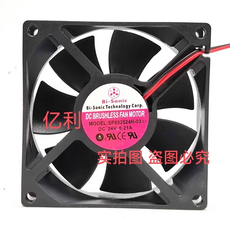 New Cooling Fan for Bi Sonic SP802524H-03 24V 0.21A 8CM 8025 Inverter Cooling Fan