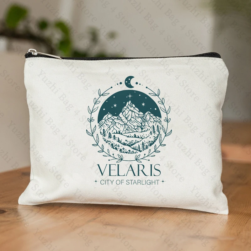 Velaris City of Starlight Pattern Makeup Bag Court of Dreams Cosmetic Case A Court of Thorns and Roses Merch Women Bolsos