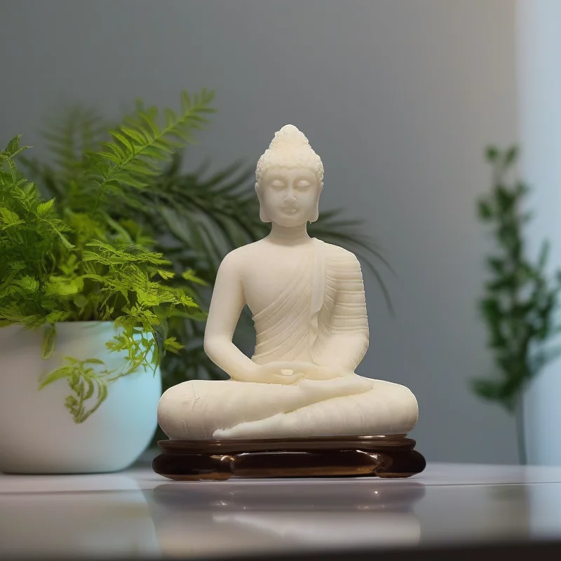 Estátua de buda shakyamuni Fundador do Budismo Adequado para casa, quarto, escritório, carro Riqueza Sorte Feng Shui Decoração lndia buda
