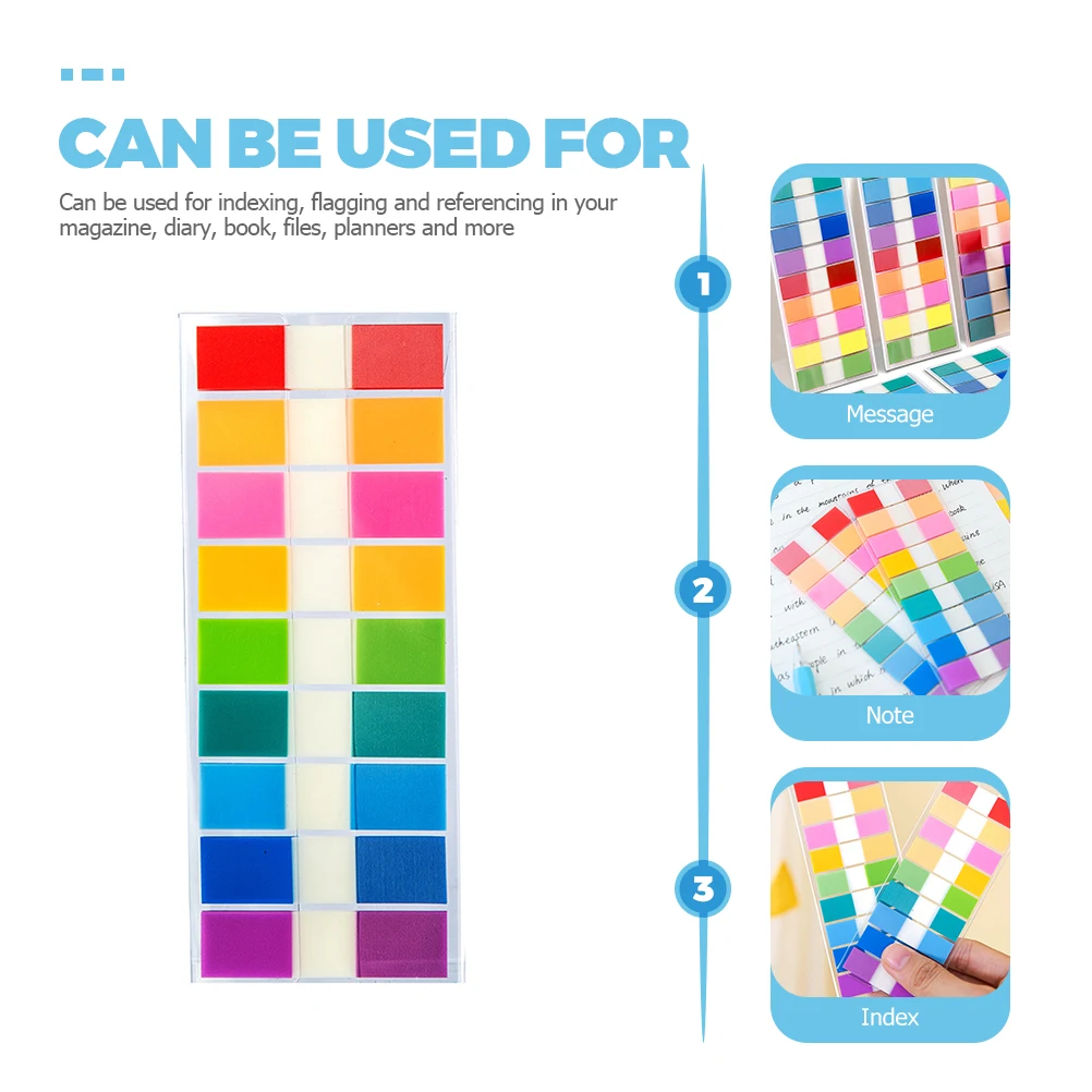 

900 Pcs Tabs Book Markers Book Tabs for School Office Planner Supplies PVC Material Safe Practical