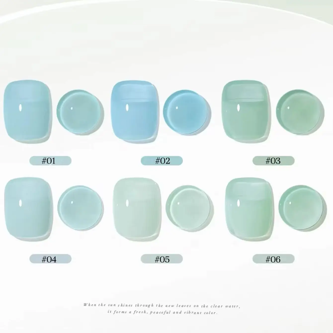 1-12 Stück SHAKA Frühling Sommer Mint Manbo Gel-Nagellack 2026 Neu Reine Transparente Farbe Temperamentvoll Aufhellendes Nagelgel