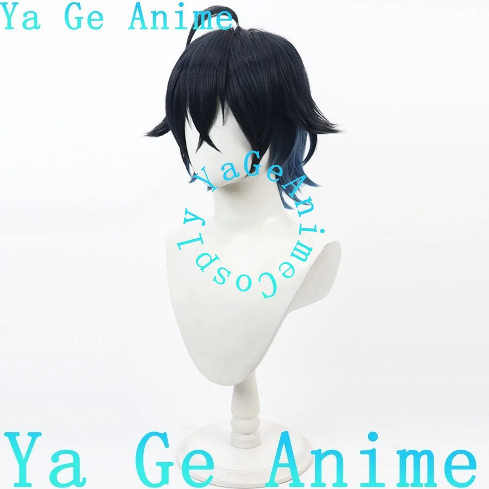 السيف السحري ساغا ويل شعر مستعار تأثيري رقيق الجزء العلوي من الرأس نغمتين داخل خارج حفلة كرنفال الشعر الاصطناعية