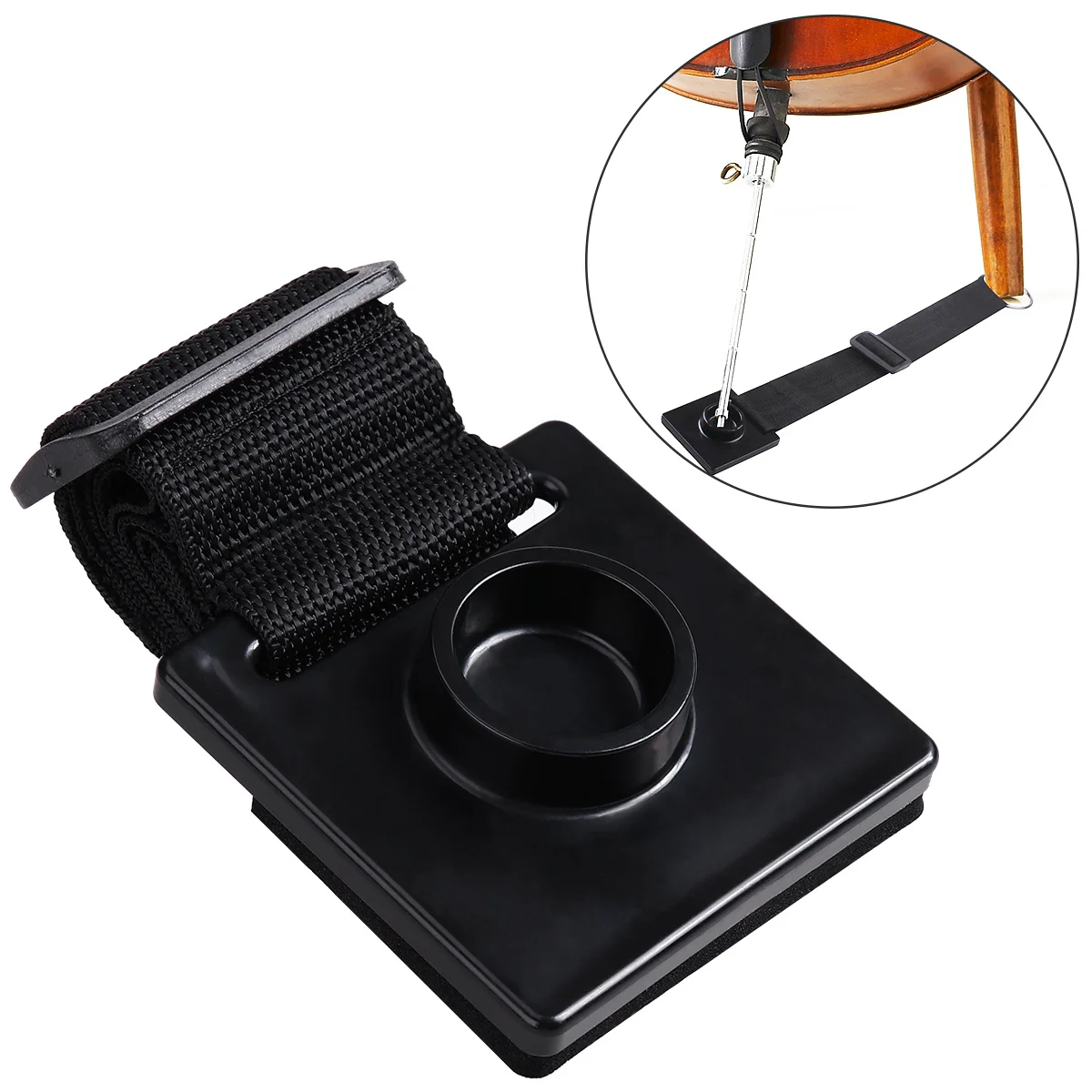 

Cello Strap Non-Slip Device 40-70cm Adjustable Heavy Duty Woven Foldable Secure Cello during Practice Performance