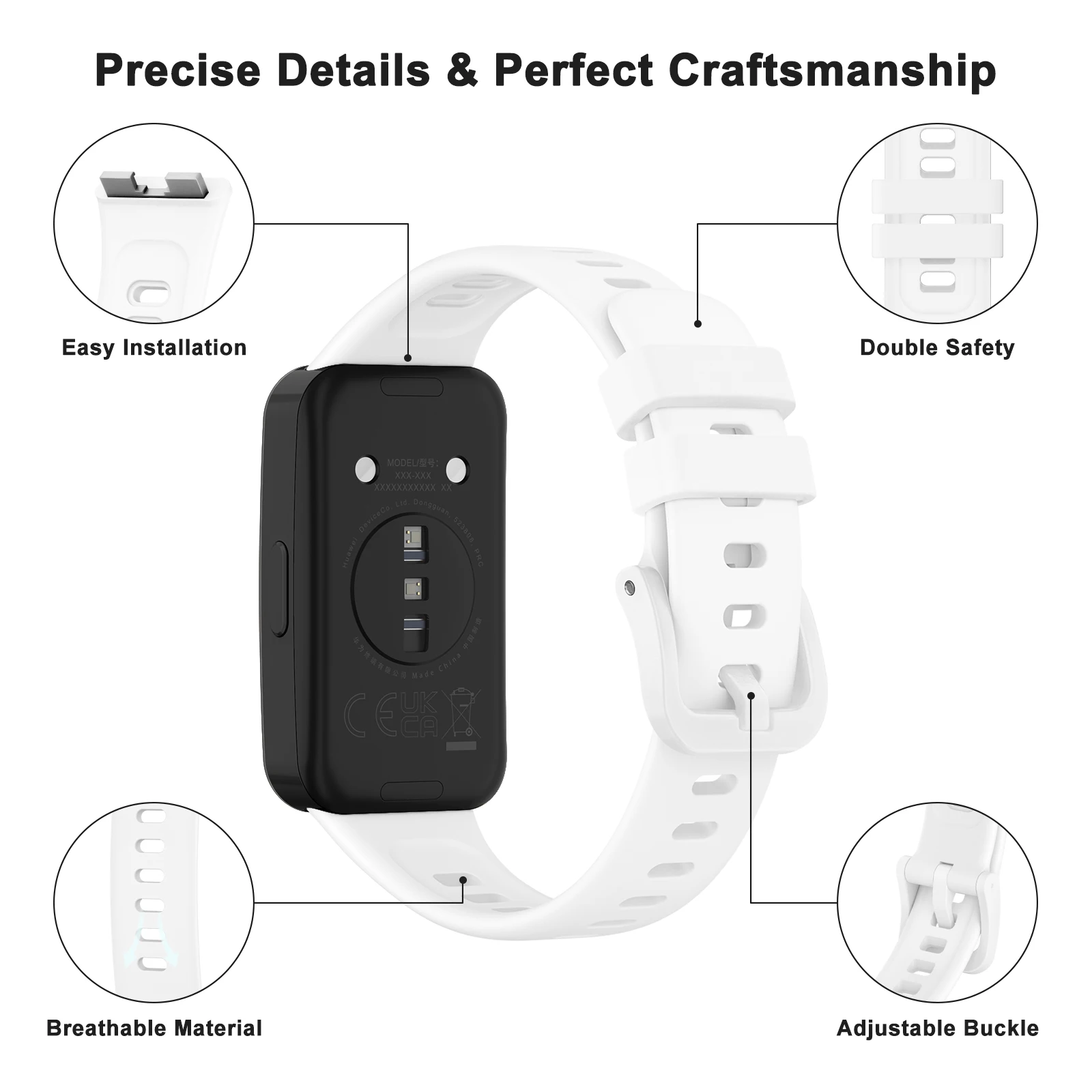 Silicone Strap For Huawei Band 8 9 Sport Breathable Watchband Replacement Wristband Bracelet for Huawei Band 9 8 Accessories