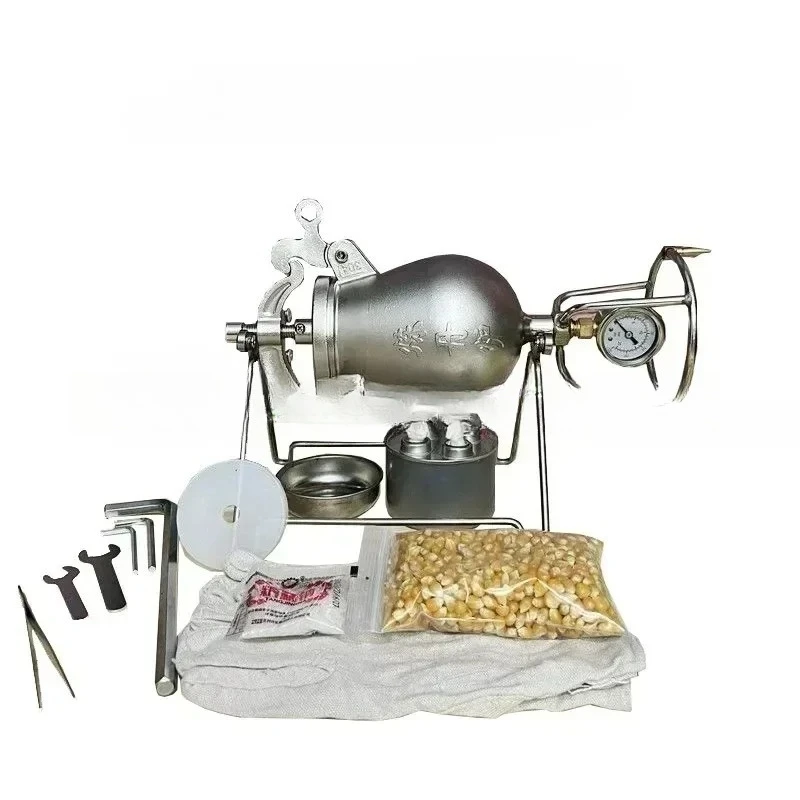 720ml Hand-cranked Puffed Rice Corn Making Machines 500ml Home Old Popcorn Maker