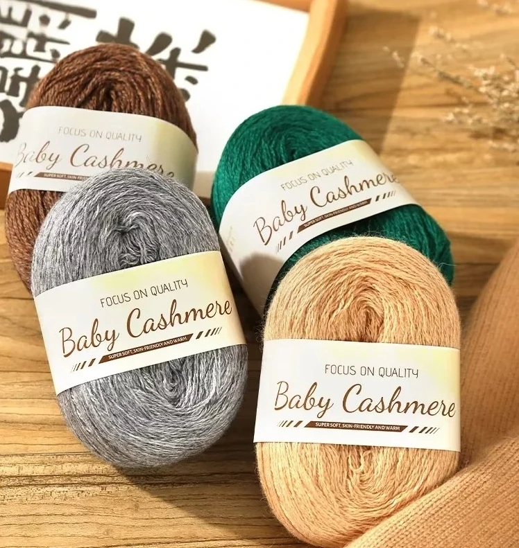50 g/rotolo di lana morbida per maglieria di cashmere filato lungo e sottile fai da te a mano uncinetto rotolo di filato di mohair morbido mohair cashmere lana filato per maglieria