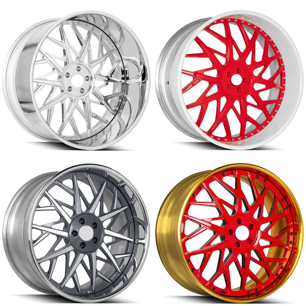 SY-02021 Custom 2 Piece Monoblock  Forged Deep Dish Wheels  16 17 18 19 20 21 22 23 24 25 26 Customized Rims