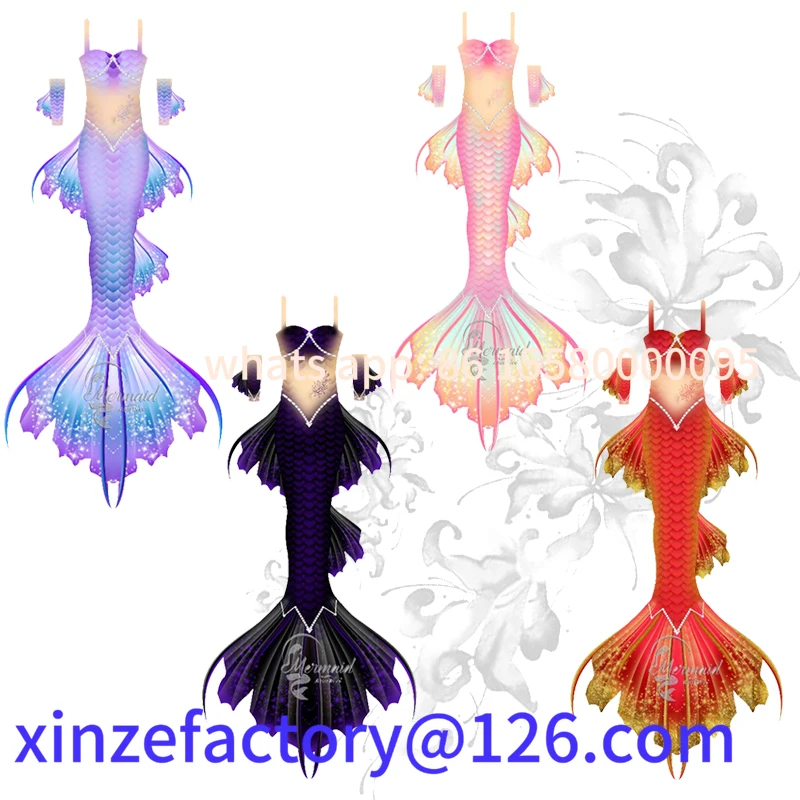 

Be suitable for HD one piece professional customized adult children's matador mermaid bikini suit aquarium