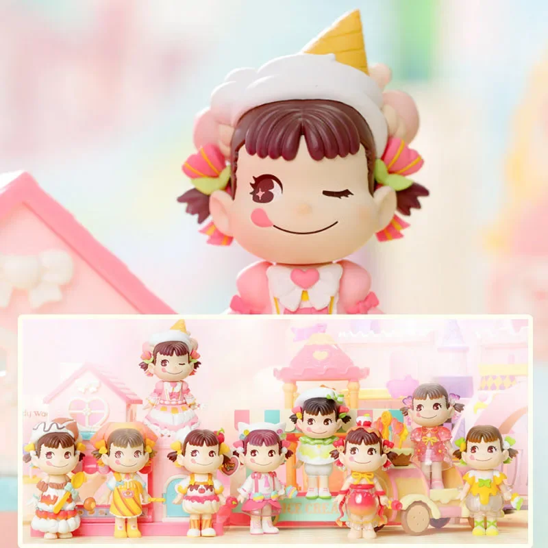 Kawaii Girl Cute Peko Dessert Kingdom Series 52TOYS Action Figure Toys Dolls Birthday Gifts for Kids Desktop Ornament Collection