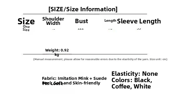 Moda casaco de pele feminino usar outono imitação de lã de vison tether g42718