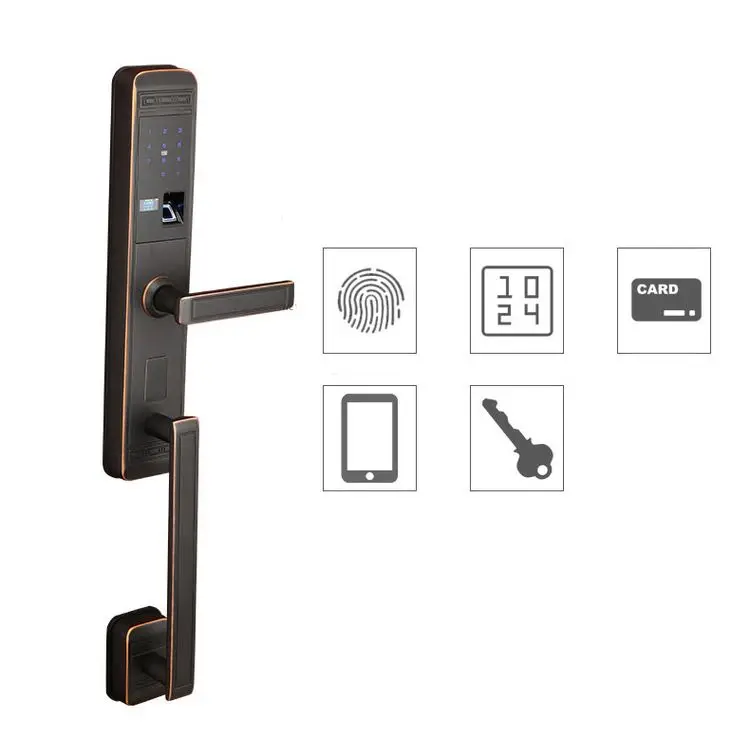 Factory Direct Sale Wholesale Door Smart Combination Lock Smart Electronic Copper Lock Door Smart Fingerprint Lock