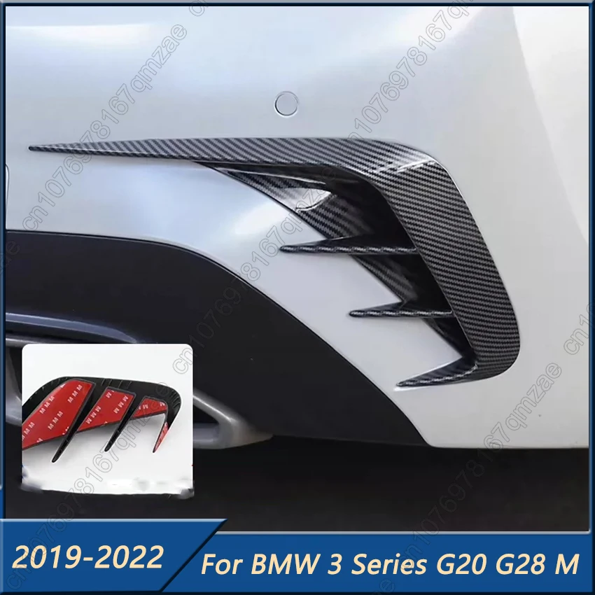 

Rear Bumper Lip Splitters Aprons Wind Knife Cover For BMW 3 Series G20 G21 M-Sport 320e 330e 318i 320i 325i 330i 340i 2019-2022