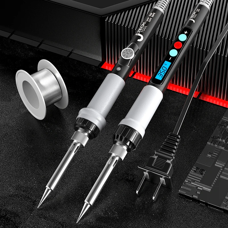 60W Electric Soldering Iron Adjustable Temperature Digital Display Electronic Welding Repair Tools With Solder Tin Iron Tips