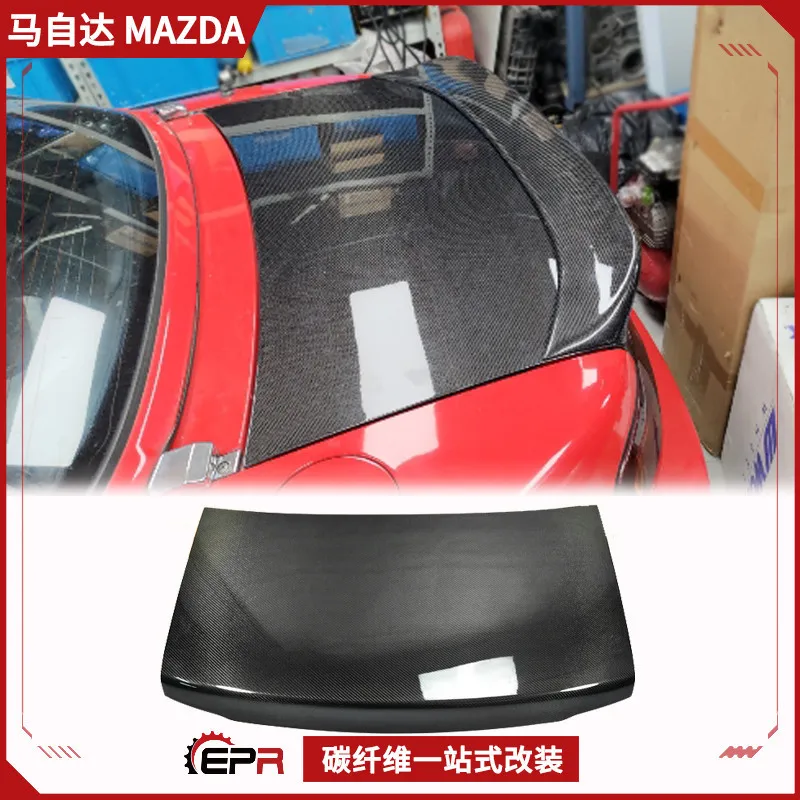 

Подходит для Miata Mazda MX5 NA, оригинальная модифицированная крышка багажника из углеродного волокна, задняя крышка багажника