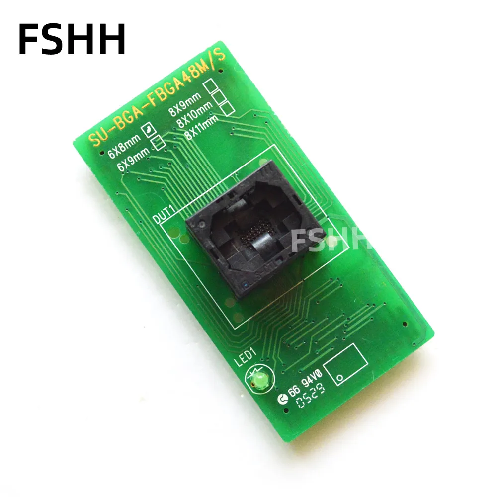 SU-BGA-FBGA48M-S Programmer Adapter BGA48 6mmX8mm Test Socket