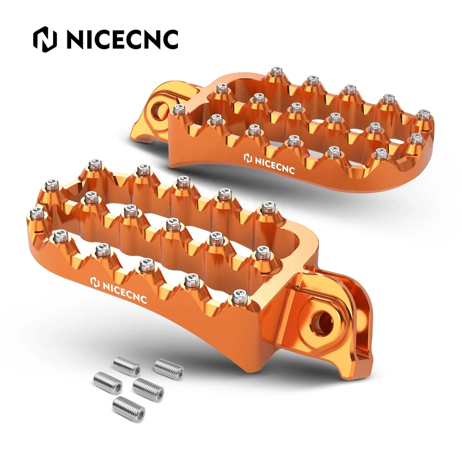

NiceCNC Motorcycle Enlarged Footpeg Flat Foot Pegs for 390 Adventure Adv 2020 2021 2022 2023 2024