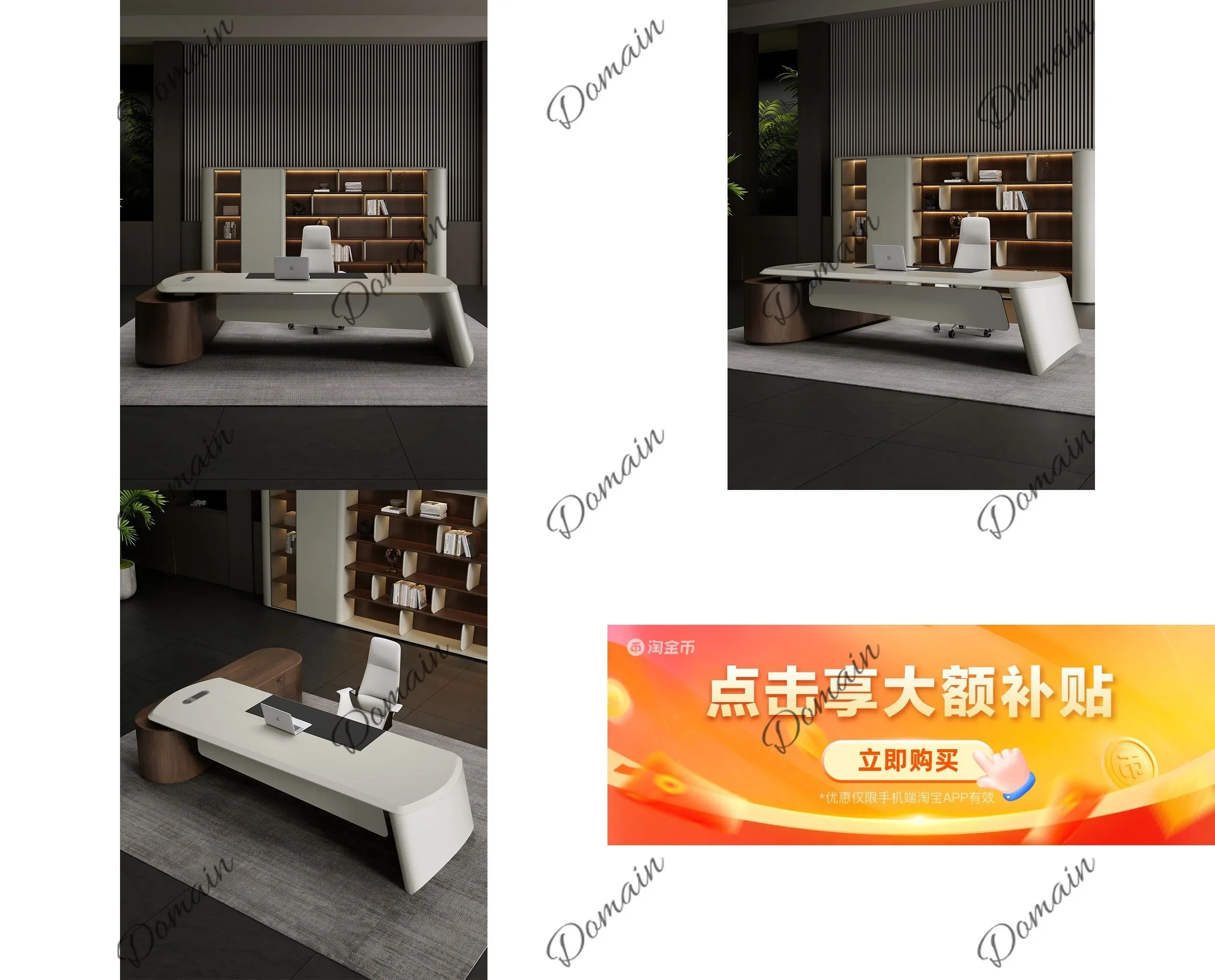 BJ Boss Desk Executive Office Desk 2026 New Luxury Manager Workstation Single President Table Set