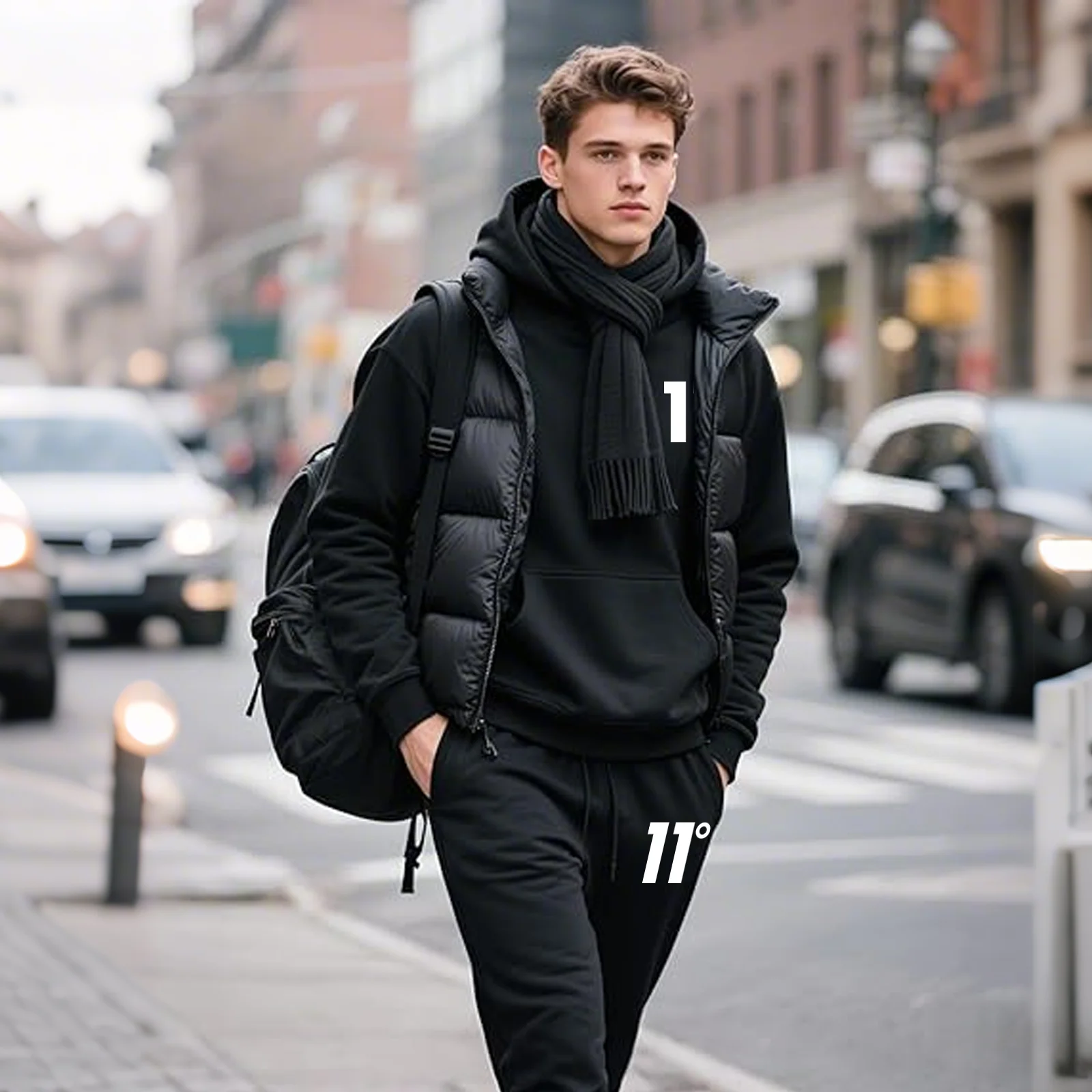 

Men's excellent pullover set - high-quality, comfortable two-piece hooded sweater set. 2026 fashionable jogging clothing. Loose
