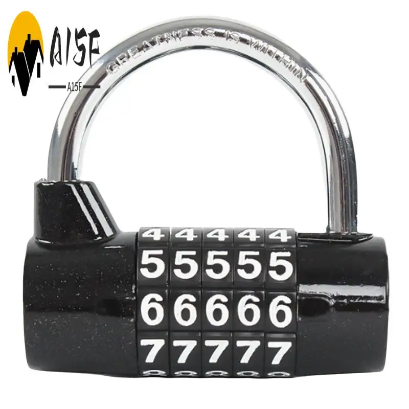 A15F-5 dígitos número combinação de viagem senha bloqueio combinação cadeado liga zinco codificado bloqueio segurança com segurança código
