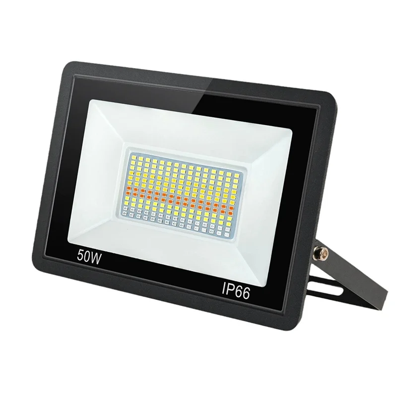 A04G-For Halloween Outdoor Decoration RGB LED Flood Lights, TUYA Smart Controlled With Remote, Waterproof DIY Up Lights Decor US