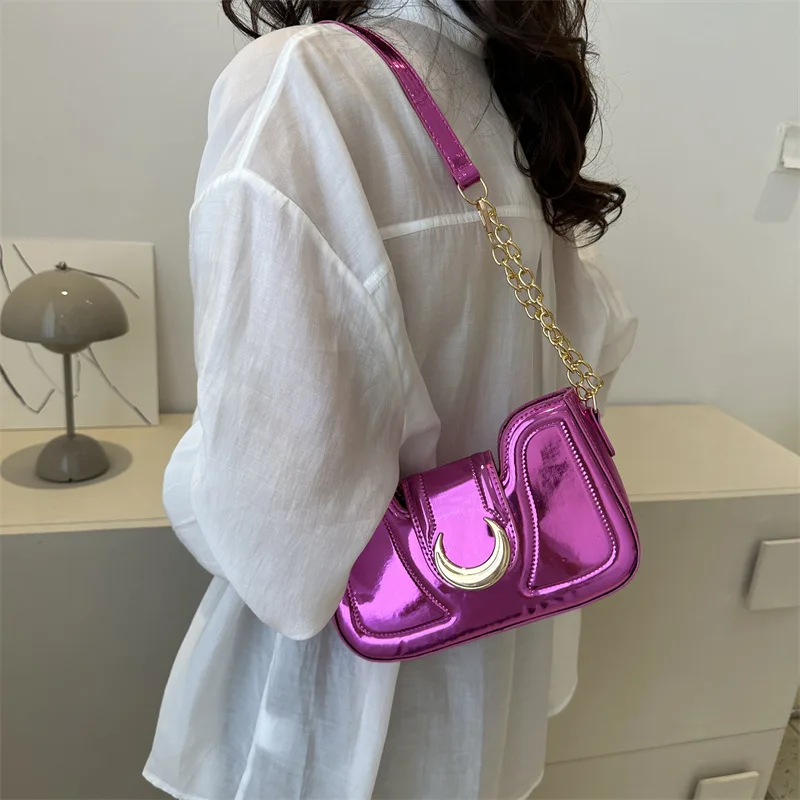 Casual Office Lady Simple Shoulder Bags Japanese All Match Chain Mini Square Bag Elegant Y2k Aesthetic Women Handbags Crossbody