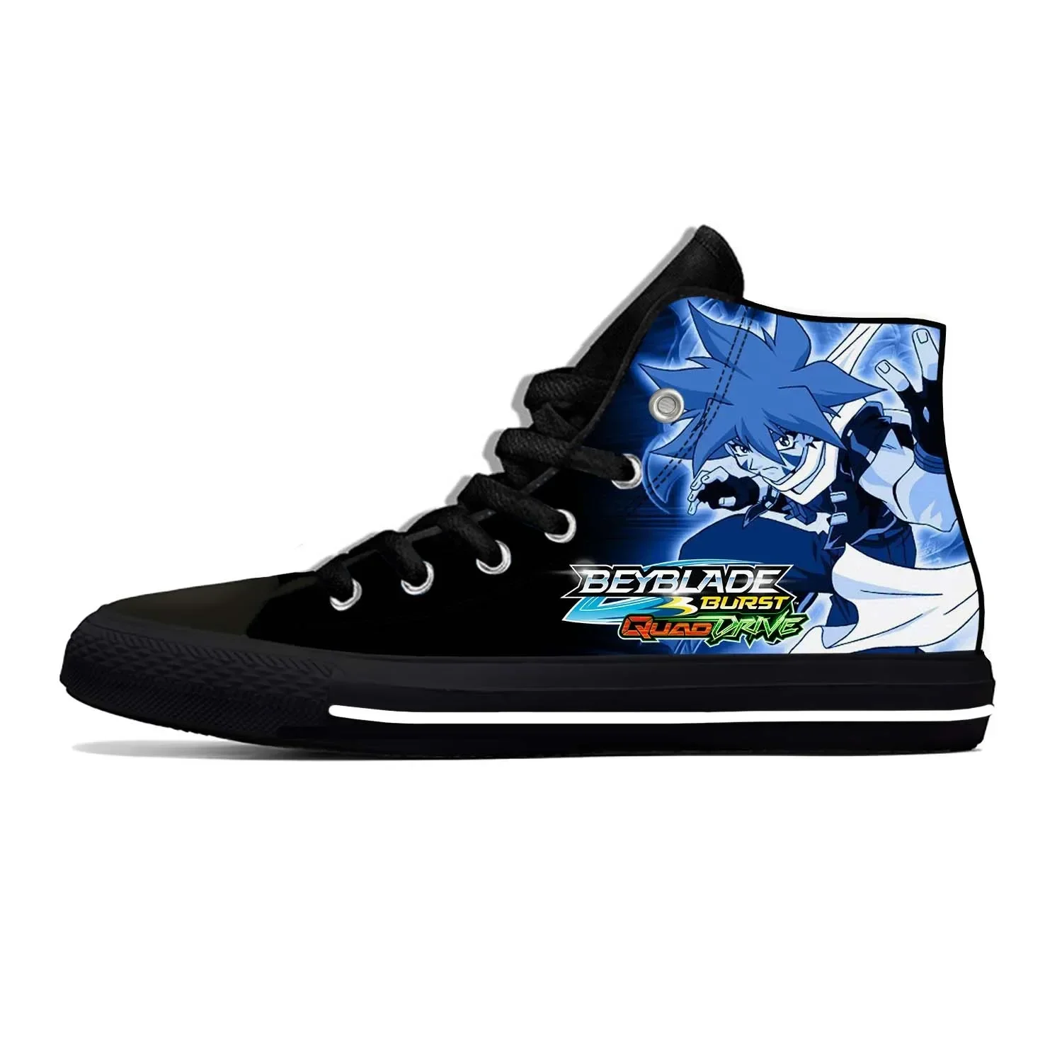 

Anime Beyblade Burst Lightweight Cloth 3D Print Funny Cool Fashion High Top Canvas Shoes Mens Womens Casual Breathable Sneakers