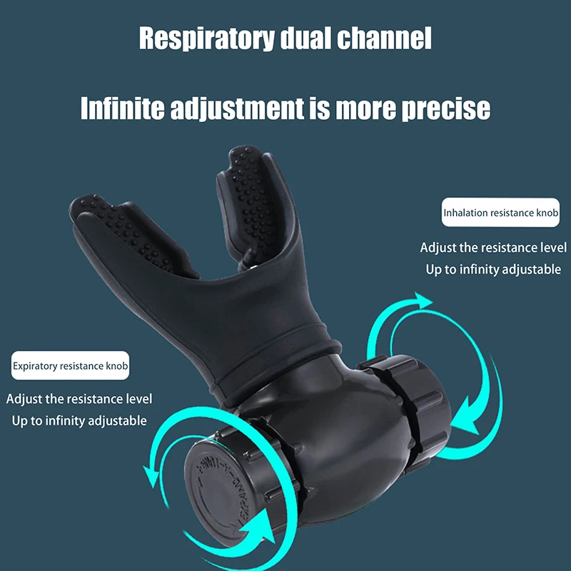 Description Picture 3 of itemBreathing Trainer Lung Respirator Fitness Equipment Respiratory Silicone High Altitude Training Outdoor Expiratory Exercise Tool